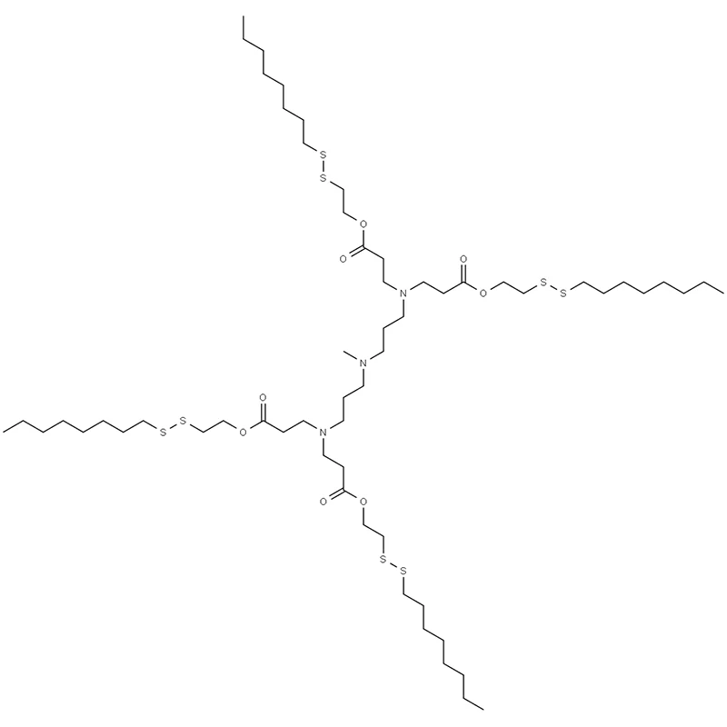 16-Oxa-19,20-dithia-4,8,12-triazaoctacosansäure, 8-Methyl-4,12-bis[3-[2-(octyldithio)ethoxy]-3-oxopropyl]-15-oxo-, 2-(octyldithio)ethylester