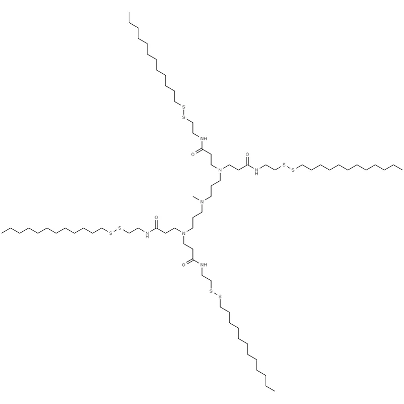 3,3',3'',3'''-(((Methylazandiyl)bis(propan-3,1-diyl))bis(azantriyl))tetrakis(N-(2-(dodecyldisulfanyl)ethyl)propanamid)