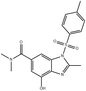 7-Hydroxy-N,N,2-triMethyl-3-tosyl-3H-benzo[d]iMidazole-5-carboxaMide