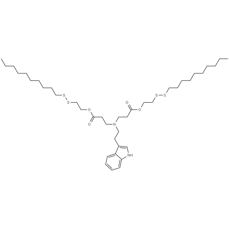Bis(2-(decyldisulfaneyl)ethyl)-3,3'-((2-(1H-indol-3-yl)ethyl)azandiyl)dipropionat